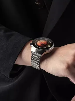Титановый ремешок для Huawei Watch 4/4 Pro/Gt3 Pro 46 мм/Gt2/2Pro, I-образный ремешок для часов Huawei Wacth 3 Pro, новый браслет 22 мм Изображение 2