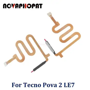 Novaphopat Оригинал для Tecno Pova 2 LE7 Гибкая кнопка включения выключения питания с отпечатком пальца Домашнее Управление Ключ Разблокировки Гибкий кабель датчика