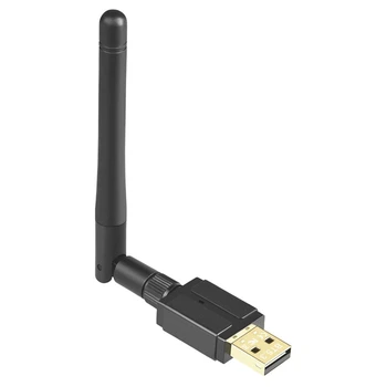 1 Комплект 100 м Внешней антенны USB Bluetooth 5.3 Адаптер USB Bluetooth Передатчик Приемник (черный)