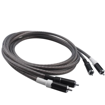Пара углеродного волокна Odin OCC Hi-end посеребренный кабель аудиосигнала соединительный кабель динамика rca-rca кабель hifi