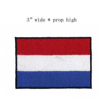 Нашивки с логотипами флага Нидерландов Шириной 3 дюйма
