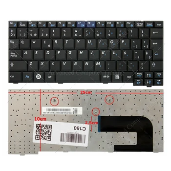 SP Клавиатура для ноутбука SAMSUNG NC10 ND10 N140 N128 N130 N110 N108 N135 Испания Белый черный Изображение 2