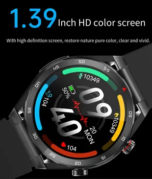 Новые умные часы с Bluetooth-вызовом, Глюкометр, Термометр, Часы для здоровья, ЭКГ + PPG, Уровень глюкозы в крови, Фитнес-трекер, Умные часы Для Мужчин 2023 Изображение 2