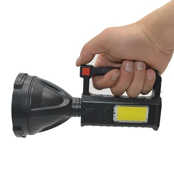 Прожектор ZK30 с сильным светом, Многофункциональный светодиодный фонарик для дальнего освещения, портативный USB-дисплей для зарядки