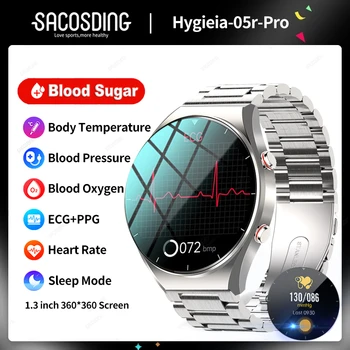 2023 Умные Часы ECG + PPG Уровень сахара В крови Липиды Крови Кровяное Давление Температура тела Мониторинг Здоровья Смарт-Часы Для Huawei Xiaomi