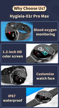 2023 Умные Часы ECG + PPG Уровень сахара В крови Липиды Крови Кровяное Давление Температура тела Мониторинг Здоровья Смарт-Часы Для Huawei Xiaomi Изображение 2