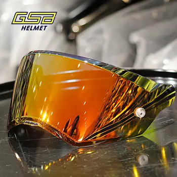GSB XP22/S362/S361/S263 мотоциклетный полный шлем с цветными прозрачными зеркальными линзами мотоциклетный дорожный шлем с позолоченным оригинальным объективом