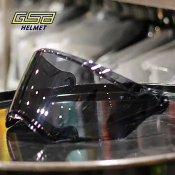 GSB XP22/S362/S361/S263 мотоциклетный полный шлем с цветными прозрачными зеркальными линзами мотоциклетный дорожный шлем с позолоченным оригинальным объективом Изображение 2