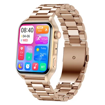 2023New NFC Смарт-часы Мужские AMOLED HD Экран/Всегда отображать время вызова Bluetooth IP68 Водонепроницаемые Умные часы с сердечным ритмом Женские Изображение 2