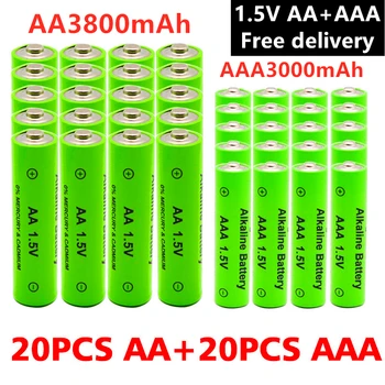 NI-MH AA / AAA, перезаряжаемые щелочные батареи 1,5 В 3800 мАч и 3000 мАч Для электронного оборудования, для фонарика, Резервная батарея MP3