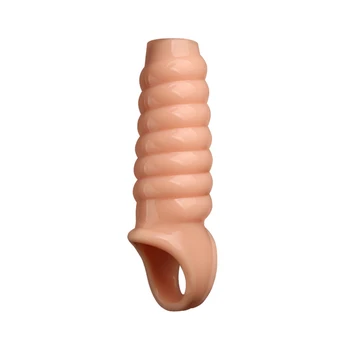 Кольца для пениса с имитацией резьбы, мужской вибратор, блокировка спермы, Эротическое Целомудрие, Задержка эякуляции, секс-игрушки для пары 18 Изображение 2
