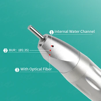 Электрический микромотор 1: 1 с внутренним распылителем воды, волоконно-оптический светодиодный прямой хирургический стоматологический наконечник с низкой скоростью Изображение 2