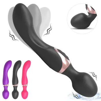 Мощный вибратор-палочка, Массажер для тела с большими головками, Стимулятор точки G, клитора, секс-игрушки для взрослых для женщин, женский мастурбатор