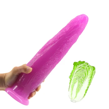 Большой фаллоимитатор FAAK в форме овощной капусты с присоской, секс-игрушки для женщин, Анальная пробка, Товары для флирта и мастурбации, Секс-магазин