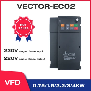 VFD Векторный 1,5 кВт/2,2 кВт Преобразователь частоты 220 В для двигателя с частотно-регулируемым приводом Векторная частота Изображение частоты V