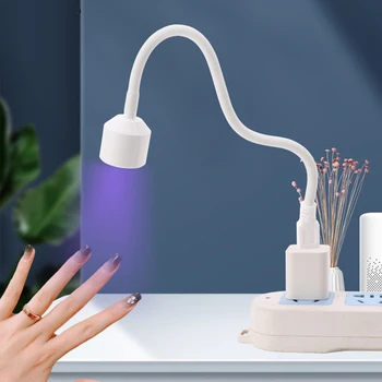 Новый мини-USB Аппарат для маникюра и светотерапии, лампа для Выпечки ногтей, светодиодные Маленькие Портативные Удобные Лампы для фототерапии Изображение 2