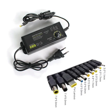 Регулируемый Адаптер 3 В–36 В 60 Вт Зарядное Устройство Источник Питания Светодиодный Дисплей Преобразователь 220 В В 3 В 12 В 24 В С Разъемом Jack Adapter Plug Connector
