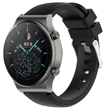22 мм Смарт-Ремешок Для часов Huawei Watch 3 Pro Новый/Бутоны Ремешок Силиконовый Браслет Для Huawei GT 3 2 GT2 GT3 Pro 46 мм Браслет Изображение 2