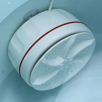 Мини-стиральная машина USB с двусторонней вращающейся турбиной, Портативная стиральная машина для носков, нижнего белья для путешествий Изображение 2