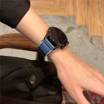 Ремешок Для Samsung Galaxy Watch 4 3 classic active 2/Gear S3 Нейлоновая петля correa Браслет Huawei watch GT 2 2e 3 pro ремешок 22 мм 20 мм Изображение 2