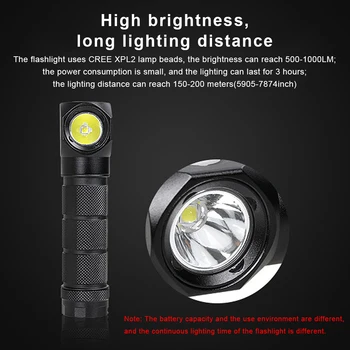 Супер яркий светодиодный мини-фонарик с магнитным всасыванием, регулируемые фонарики для темной наружной среды xobw Изображение 2