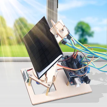 Комплект системы автоматизации солнечного трекера для проекта программирования Arduino Home DIY Научный электронный комплект для детей и подростков, девочек и мальчиков Изображение 2