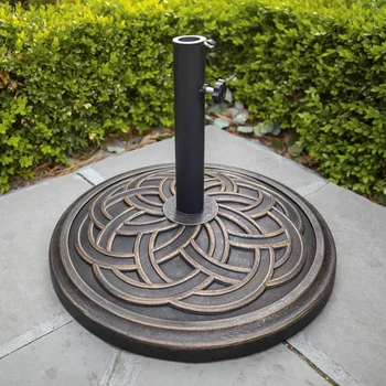 Основание зонта для патио Manor Park Circle с круглым переплетением, античная бронза Изображение 2