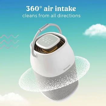 УФ-очиститель воздуха Bionaire True HEPA 360, Домашний Очиститель воздуха с воздушным фильтром True HEPA, для средних помещений (BAP0041UVWH) Изображение 2