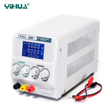 Источник питания постоянного тока YIHUA 305D-IV Регулируемый Высокоточный 4-Значный Дисплей 30V 5A Мини-Лабораторный Источник Питания Регуляторы Напряжения