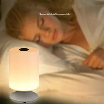 Светодиодный красочный светильник для творческой атмосферы, Зарядка по Bluetooth, Ночная лампа, Прикроватная тумбочка для спальни, лампа для кемпинга, лампа для съемки Изображение 2