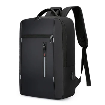 Мужской Стильный Рюкзак с USB-зарядкой, Школьный рюкзак, 15,6-дюймовый Рюкзак для ноутбука, Мужская сумка для книг, Рюкзаки, Водонепроницаемый Мужской рюкзак