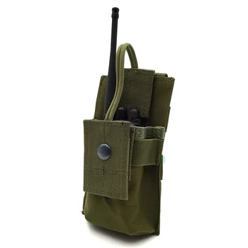 Сумка для портативной рации, охотничья кобура для портативной рации, тактический спортивный кулон, военная нейлоновая сумка для радио, карман Изображение 2