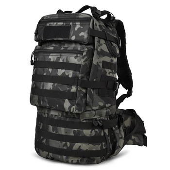 Военный Армейский рюкзак объемом 50 л, Нейлоновые водонепроницаемые походные рюкзаки Большой емкости, Мужской рюкзак Molle Изображение 2