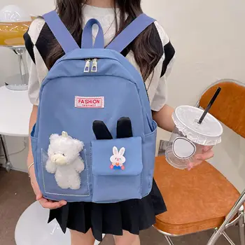 Прочный Портативный рюкзак для детского сада для девочек и мальчиков с удобной ручкой для путешествий, рюкзак для детского сада, школьная сумка Изображение 2