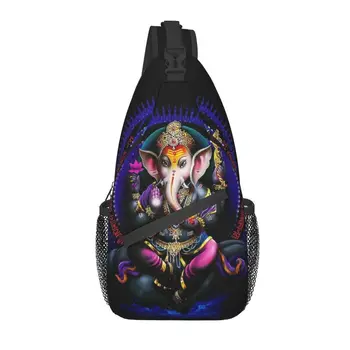 Религии Лорда Ганеши, сумки-слинги для велоспорта, кемпинга, индуистского бога, Мандалы, слона, рюкзак через плечо, рюкзак на плечо