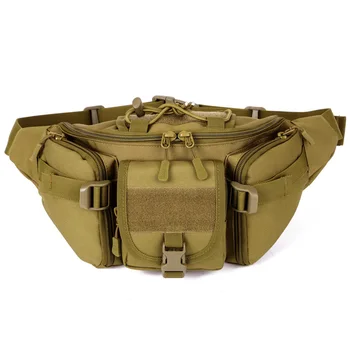 Мужская высококачественная армейская военная поясная сумка большой емкости, уличные водонепроницаемые многофункциональные сумки через плечо, поясная сумка Унисекс Изображение 2