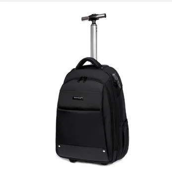 Мужской рюкзак для багажа на колесиках, женская дорожная сумка на колесиках, ручная кладь, сумка на колесиках, сумка на тележке, сумки для ручной клади Изображение 2