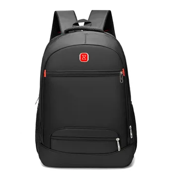 Оптовая продажа, новый однотонный рюкзак, мужская деловая сумка для компьютера, сумки для начальной и средней школы, рюкзак для путешествий большой емкости