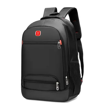 Оптовая продажа, новый однотонный рюкзак, мужская деловая сумка для компьютера, сумки для начальной и средней школы, рюкзак для путешествий большой емкости Изображение 2