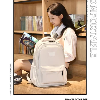 Повседневный женский рюкзак, нейлоновый школьный рюкзак для студентов большой емкости, дорожный рюкзак для книг, водонепроницаемые сумки, женский рюкзак в мягкой обложке