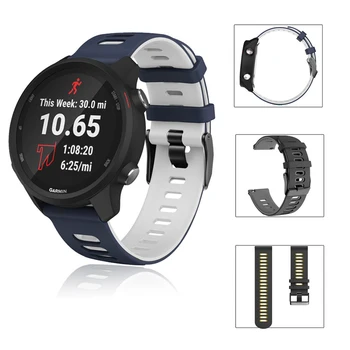 Ремешок для Samsung Galaxy Watch 4 40 мм/44 мм Ремешок для часов Garmin Forerunner 245/645 Браслет для Huawei GT2 46 мм Изображение 2