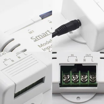 CORUI eWeLink Smart TH16 Switch WIFI 16A Переключатель контроля температуры и влажности, совместимый с Alexa Google Home Изображение 2