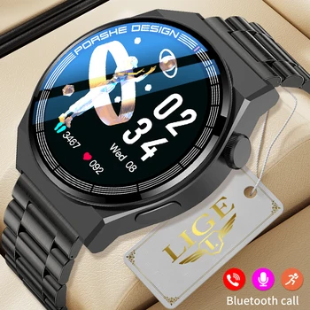 Умные часы LIGE для мужчин и женщин 2023, Фитнес-часы с Bluetooth-вызовом, Умные часы для отслеживания активности телефонов iOS и Android, черные