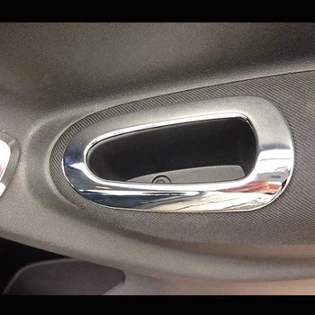 Для Citroen Elysee C-Elysee 2014 2015 2016 Автомобильный дверной поручень Переключатель рамка крышка отделка наклейка ABS Хромированные аксессуары для укладки автомобилей Изображение 2
