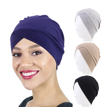 Женский Новый стиль, красивый цветочный Тюрбан, Эластичная тканевая шапочка, Мусульманская повязка на голову, шарф, шапка, Женские банданы, аксессуары для волос