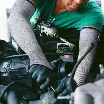 1 пара защитных перчаток с защитой от порезов на руку 5-го уровня HPPE, защитные перчатки с защитой от проколов на руку для строительного автомобильного стекла Изображение 2