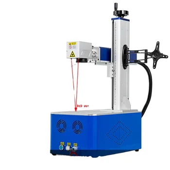 профессиональная лазерная маркировочная машина мощностью 20 Вт, автоматический волоконно-лазерный принтер интегрированного типа