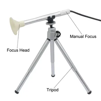 200-кратный Цифровой Микроскоп, светодиодный USB-микроскоп, Эндоскоп, камера с зумом, Видео-Микроскоп, 0.3MP, Тестирование волос на коже, Электронный микроскоп Изображение 2