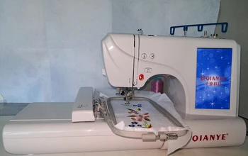 Домашняя компьютерная вышивальная машина Qy960 многофункциональная бытовая вышивальная машина бытовая швейная машина Изображение 2