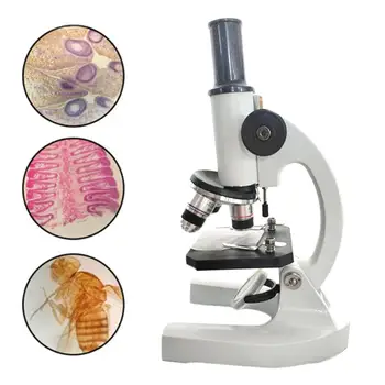 Увеличение микроскопа Биологическое 500X, Монокулярное увеличение для школьников, профессиональный лабораторный Микроскоп